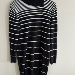 Black and White Striped Sweater